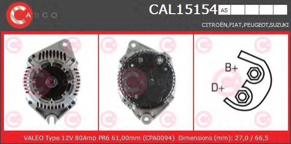 CASCO CAL15154AS Генератор