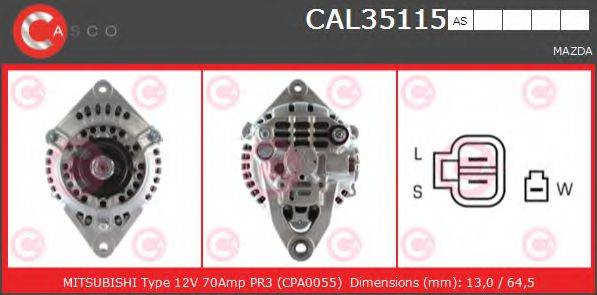 CASCO CAL35115AS Генератор