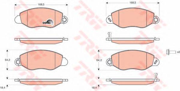 DR!VE+ DP1010100835 Комплект гальмівних колодок, дискове гальмо