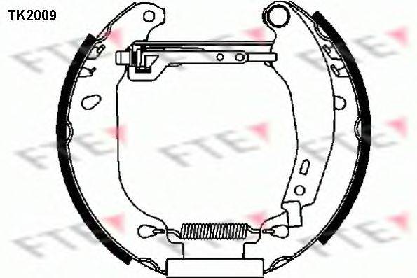 FTE TK2009 Комплект гальмівних колодок