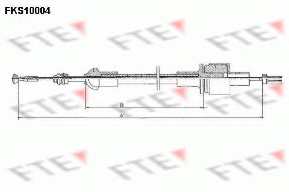 FTE FKS10004 Трос, управління зчепленням