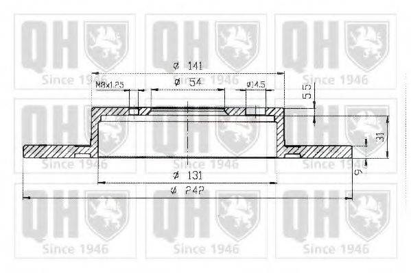 QUINTON HAZELL BDC3699 гальмівний диск