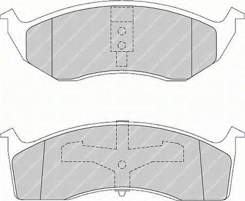 FERODO FSL1098 Комплект гальмівних колодок, дискове гальмо