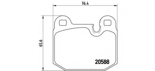 BREMBO P06006 Комплект гальмівних колодок, дискове гальмо
