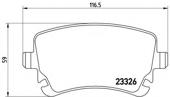BREMBO P85076 Комплект гальмівних колодок, дискове гальмо