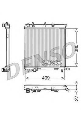 DENSO DRM21026 Радіатор, охолодження двигуна