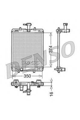 DENSO DRM21602 Радіатор, охолодження двигуна