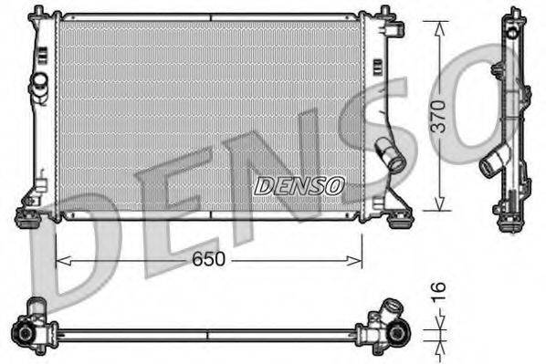 DENSO DRM10076 Радіатор, охолодження двигуна