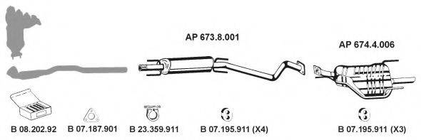 EBERSPACHER AP2302 Система випуску ОГ