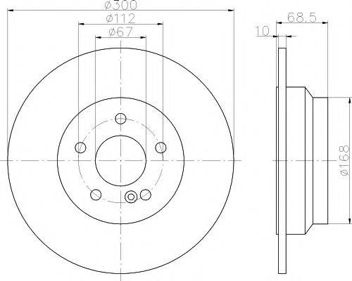 MINTEX MDC1633 гальмівний диск