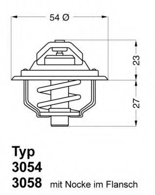 WAHLER 305487D50 Термостат, охолоджуюча рідина
