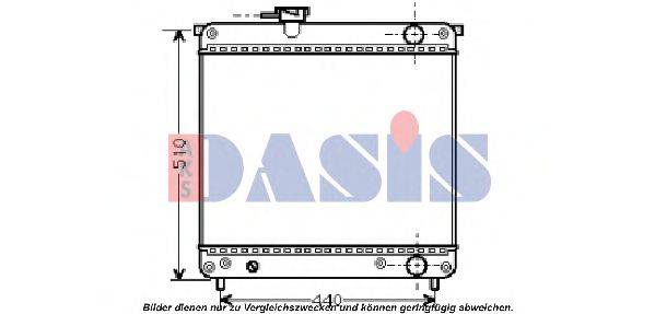 AKS DASIS 320340N Радіатор, охолодження двигуна