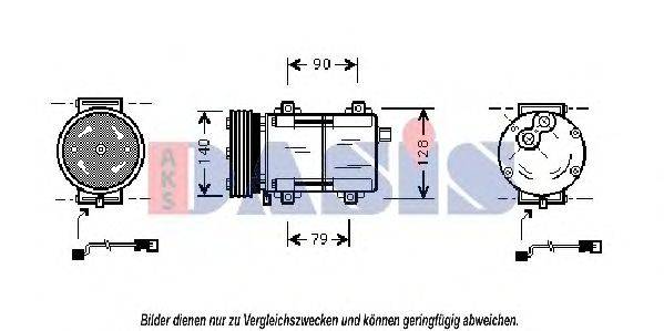 AKS DASIS 850793N Компресор, кондиціонер