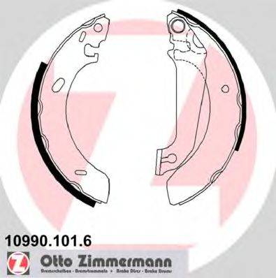 ZIMMERMANN 109901016 Комплект гальмівних колодок