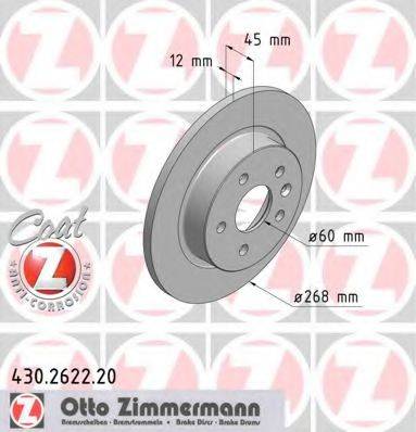ZIMMERMANN 430262220 гальмівний диск