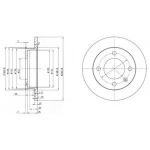 DELPHI BG2118 гальмівний диск