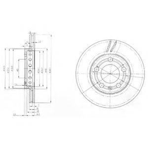 DELPHI BG3695 гальмівний диск