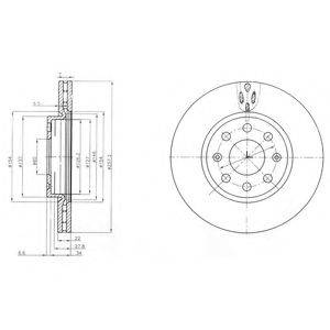 DELPHI BG4004C гальмівний диск