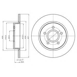 DELPHI BG4386C гальмівний диск