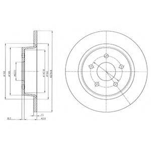 DELPHI BG4533C гальмівний диск