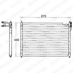DELPHI TSP0225084 Конденсатор, кондиціонер