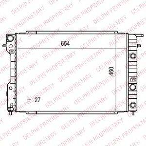 DELPHI TSP0524008 Радіатор, охолодження двигуна
