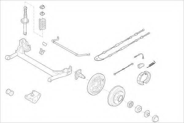 DELPHI FORD01071R Підвіска колеса