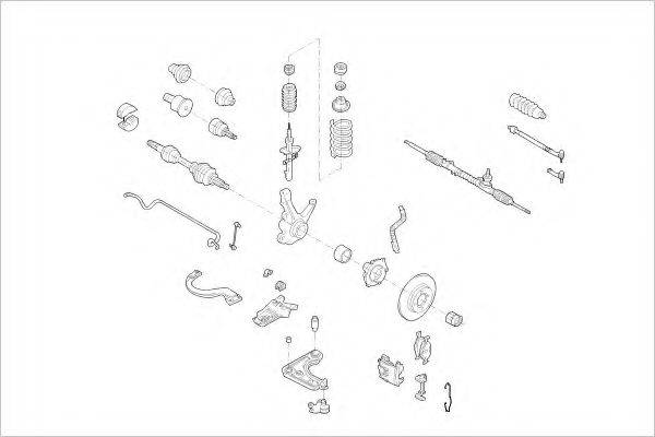 DELPHI FORD01071F Підвіска колеса