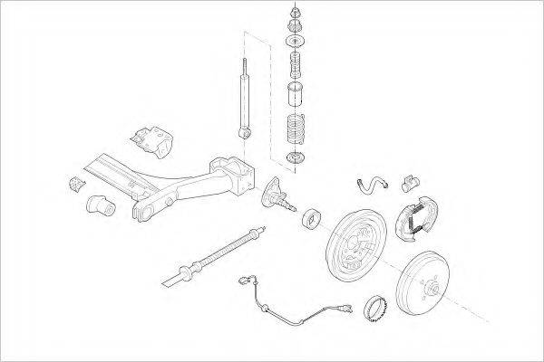 DELPHI VW05721R Підвіска колеса