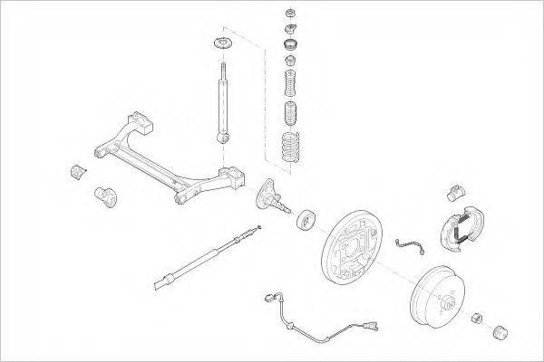 DELPHI VW01913R Підвіска колеса