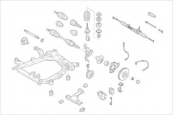 DELPHI OPEL16973F Підвіска колеса