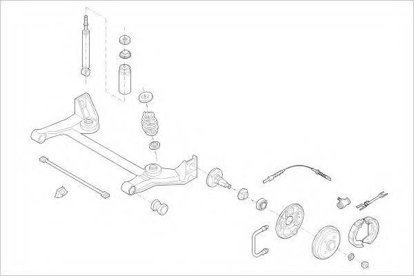 DELPHI OPEL00539R Підвіска колеса