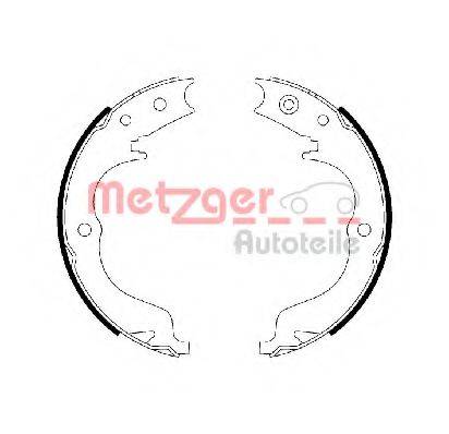 METZGER MG110 Комплект гальмівних колодок, стоянкова гальмівна система
