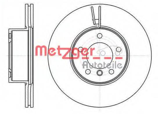 METZGER 6119410 гальмівний диск