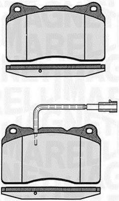 MAGNETI MARELLI 363916060110 Комплект гальмівних колодок, дискове гальмо