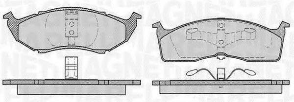 MAGNETI MARELLI 363916060785 Комплект гальмівних колодок, дискове гальмо
