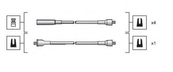 MAGNETI MARELLI 941318111019 Комплект дротів запалювання