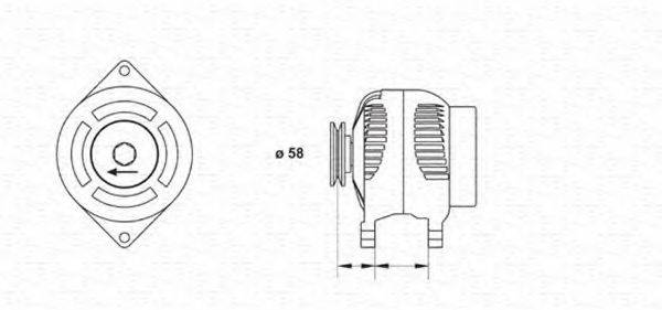 MAGNETI MARELLI 943346053010 Генератор