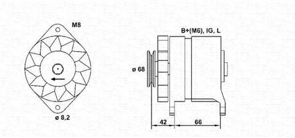 MAGNETI MARELLI 943346067010 Генератор