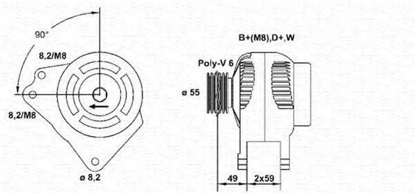 MAGNETI MARELLI 943356530010 Генератор