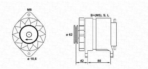 MAGNETI MARELLI 943356932010 Генератор