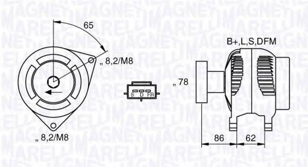 MAGNETI MARELLI 063377414010 Генератор