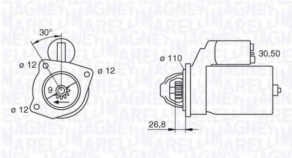 MAGNETI MARELLI 063217154010 Стартер