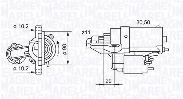 MAGNETI MARELLI 063280028010 Стартер