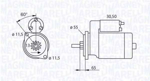 MAGNETI MARELLI 063280050010 Стартер