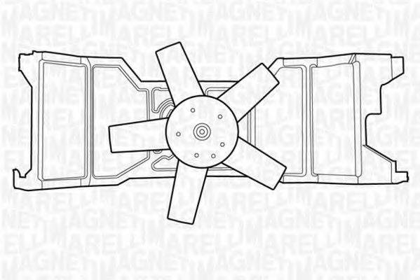 MAGNETI MARELLI 069422309010 Вентилятор, охолодження двигуна