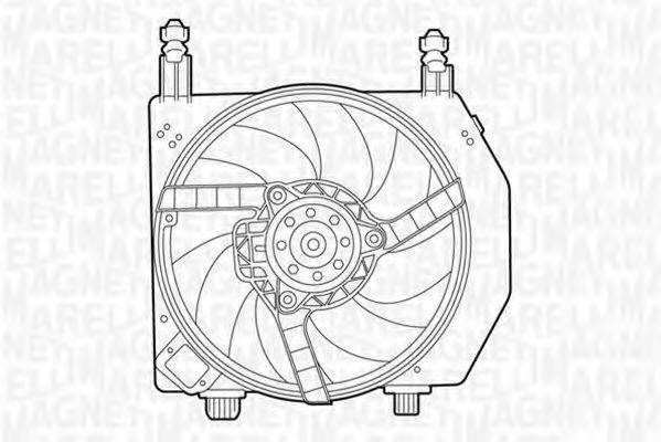 MAGNETI MARELLI 069422394010 Вентилятор, охолодження двигуна